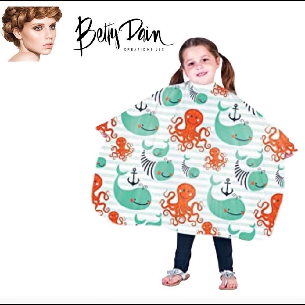 Betty Dain Anchors Away Kids Shampoo Cape